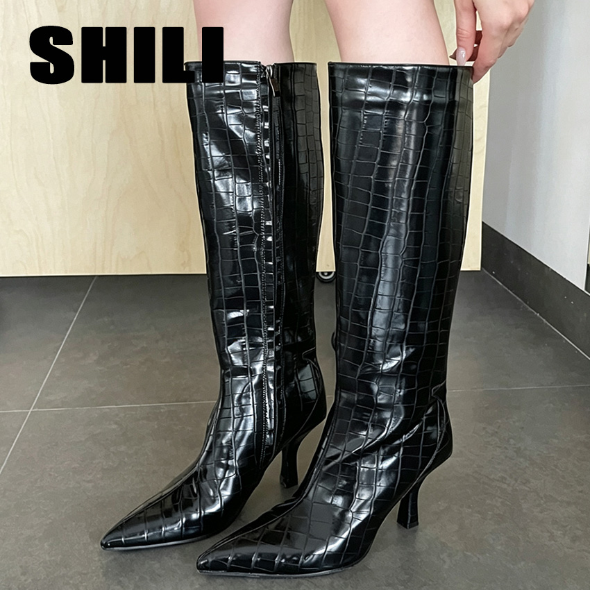Women'S Fashion Knee High Boots - Sexy Lady Black Knee High Boots