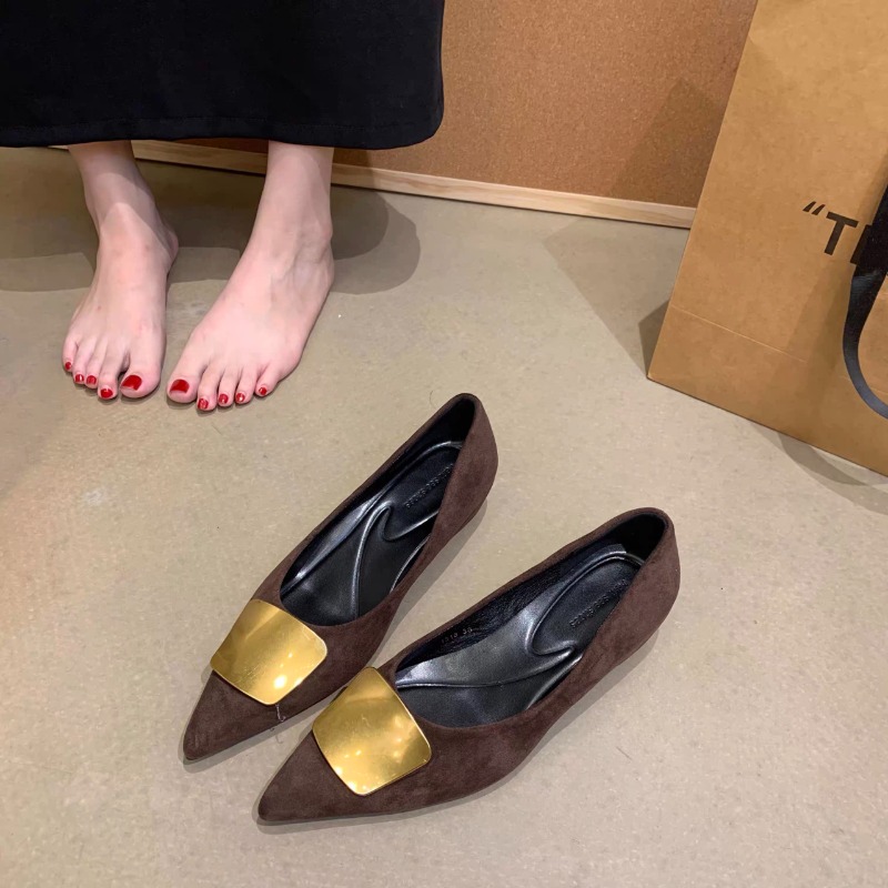 Women Low Heel Pumps Pointed T - Women'S Fashion Shoes ulasan dan harga