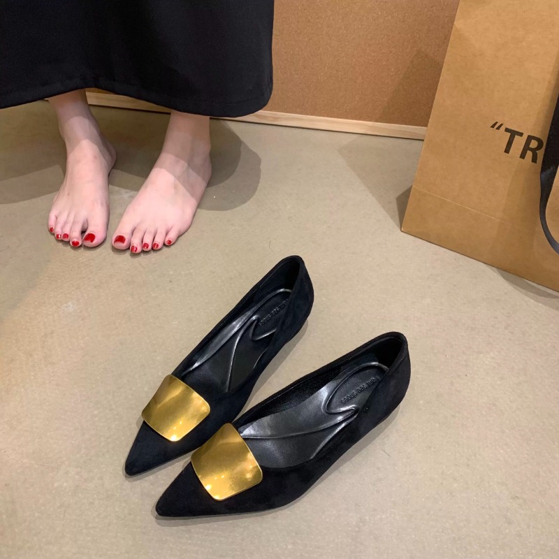 Women Low Heel Pumps Pointed T - Women'S Fashion Shoes ulasan dan harga