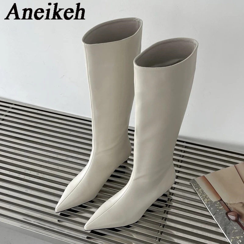 Aneikeh 2027 Fashion Sexy Poin - Women'S Fashion Knee High Boots ulasan dan harga