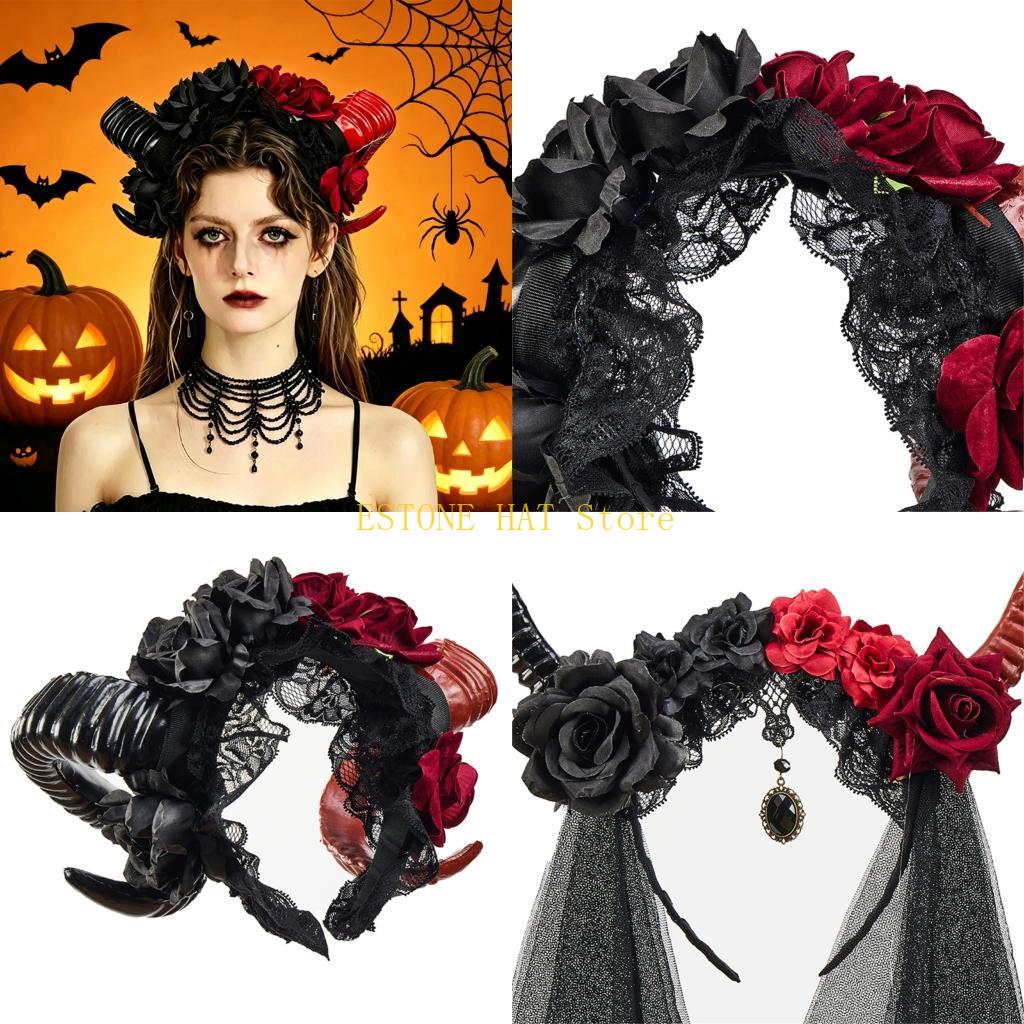 49MF Floral Animal Horn Shaped - Women Fashion Photoshoot ulasan dan harga