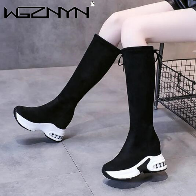 Winter Warm Chunky Platform Lo - Women'S Fashion Knee High Boots ulasan dan harga